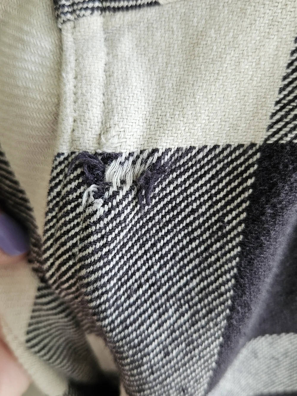 Ralph Lauren Denim & Supply Black and White Plaid Shirt - Picture 3 of 5